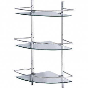 Полка стеклянная угловая WASSERKRAFT K-3133 Полка стеклянная угловая WASSERKRAFT K-3133