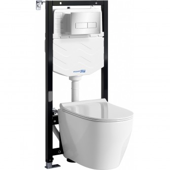 Система инсталляции с унитазом WASSERKRAFT ALLER 10TLT.010.ME.CH03.H002