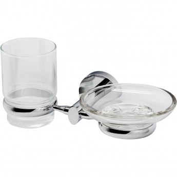 Стакан с мыльницей WASSERKRAFT RHEIN K-6226 Стакан с мыльницей WASSERKRAFT RHEIN K-6226